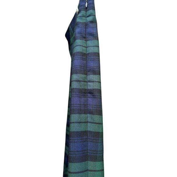 Chaps" Size 4, Green/Blue Plaid, stretchy HighWaist Ankle Pants . - Picture 5 of 7